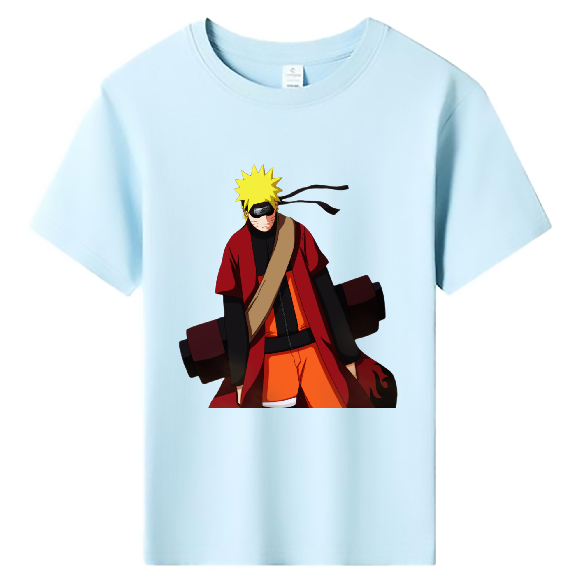 （画像用） NARUTO -ナルト- うずまき ナルト Uzumaki Naruto 綿100％キッズTシャツ（フロントプリント）